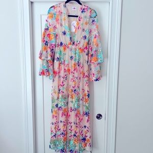 Never Worn- Buddy Love COLETTE LONG SLEEVE MAXI DRESS - PARADISE